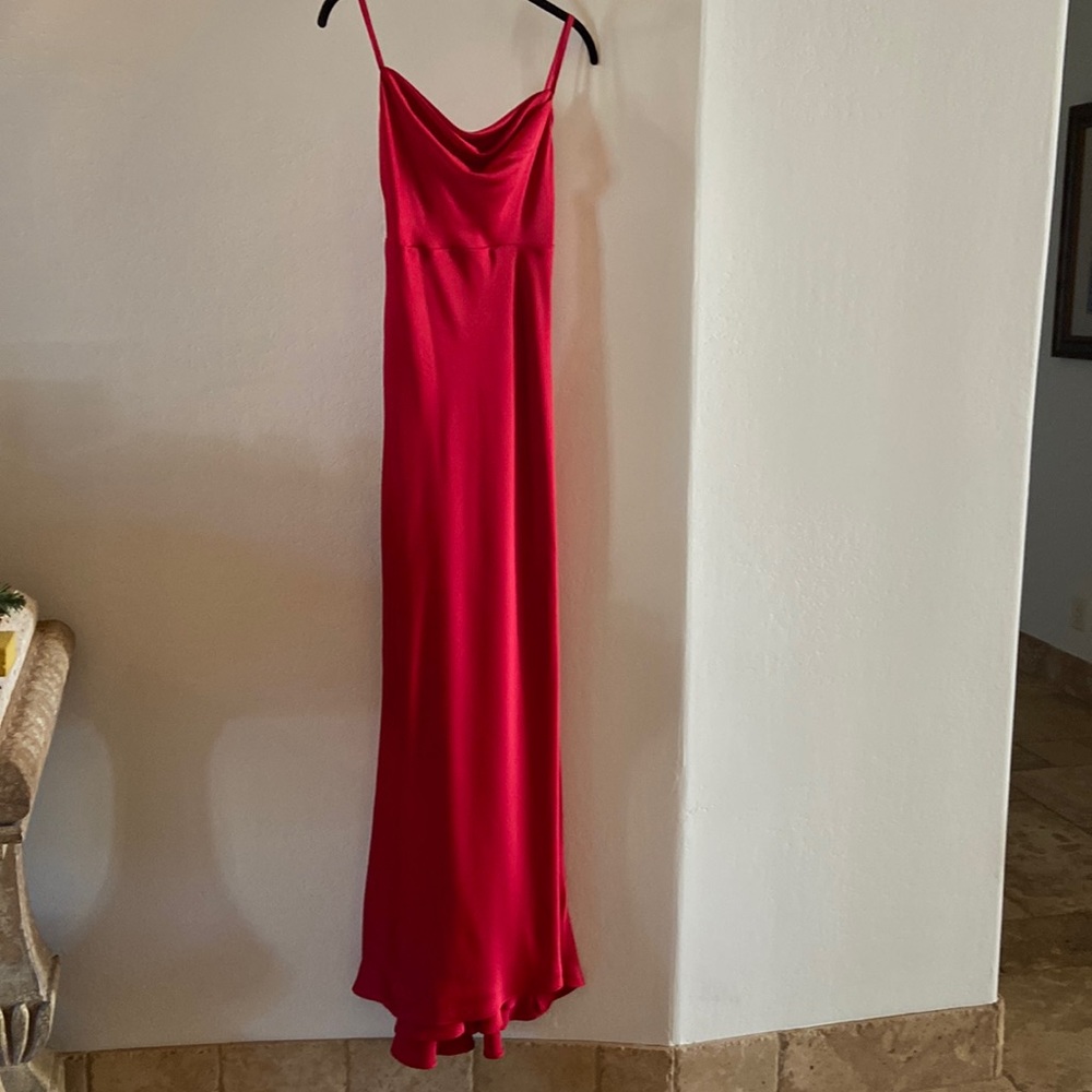New Red strappy gown by Fame parteners size 0